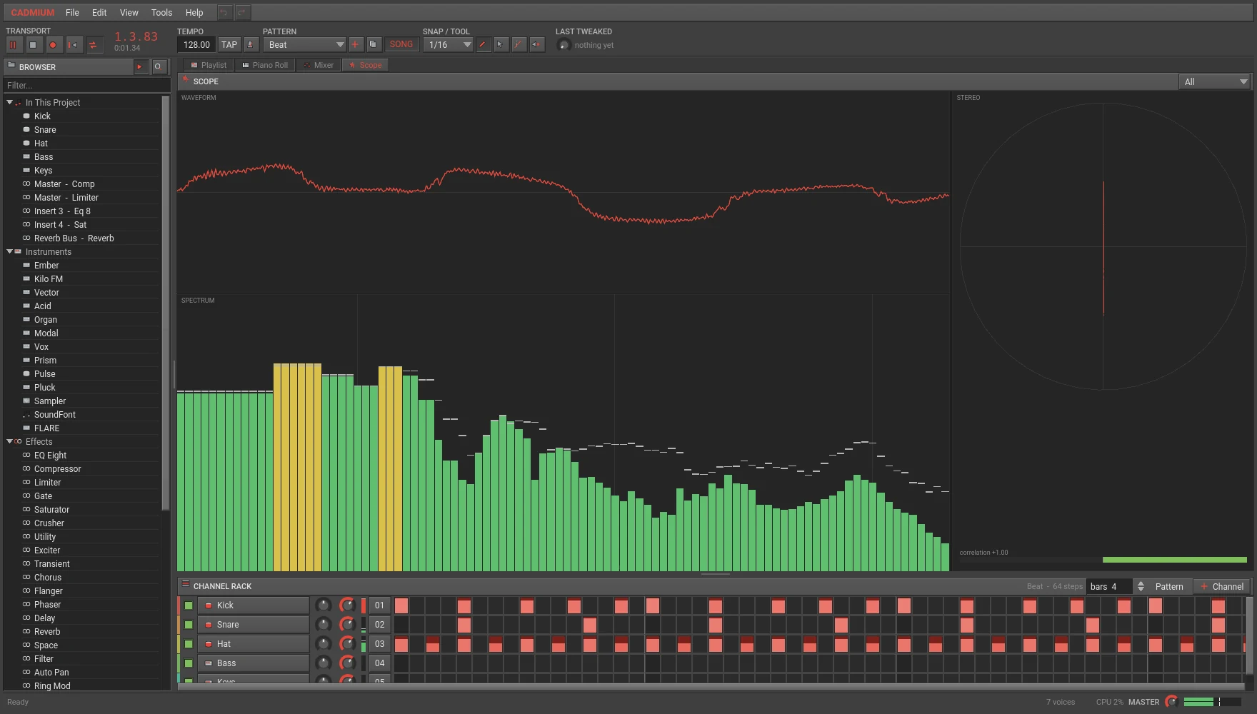 Cadmium - the scope and spectrum analyser